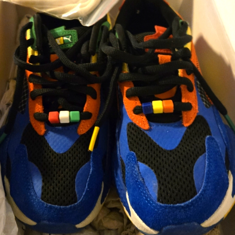 Puma RS- X Rubiks 3 jr Multicolor Sneakers Size 6 women's 8